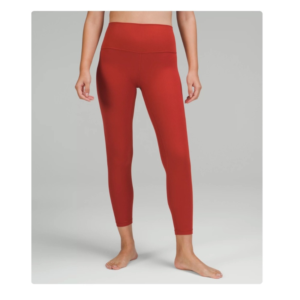 lululemon Align Ribbed High-Rise Pant 25" cayenne size 2